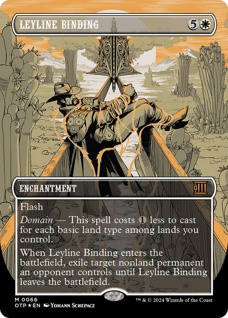 Leyline Binding (Textured Foil) [Outlaws of Thunder Junction: Breaking News] - Magic: The Gathering - Card Brawlers | Quebec | Canada |