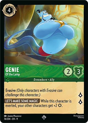 Genie - Of the Lamp (76/204) [Fabled] - Disney - Card Brawlers | Quebec | Canada |