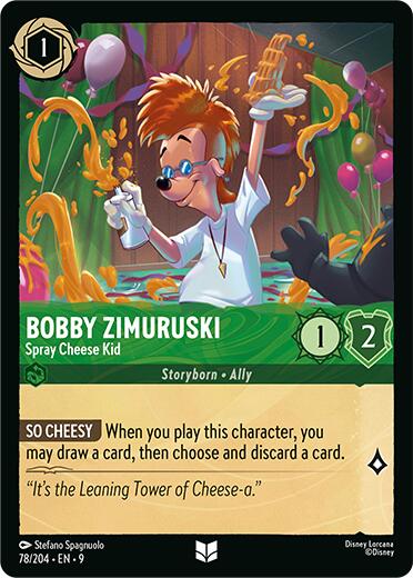 Bobby Zimuruski - Spray Cheese Kid (78/204) [Fabled] - Disney - Card Brawlers | Quebec | Canada |