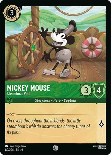 Mickey Mouse - Steamboat Pilot (80/204) [Fabled] - Disney - Card Brawlers | Quebec | Canada |