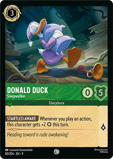 Donald Duck - Sleepwalker (83/204) [Fabled] - Disney - Card Brawlers | Quebec | Canada |