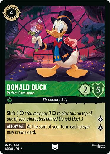 Donald Duck - Perfect Gentleman (85/204) [Fabled] - Disney - Card Brawlers | Quebec | Canada |