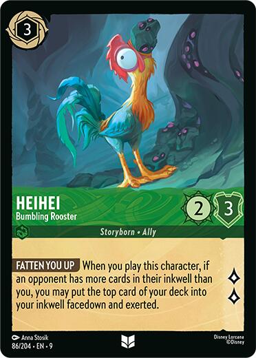 Heihei - Bumbling Rooster (86/204) [Fabled] - Disney - Card Brawlers | Quebec | Canada |