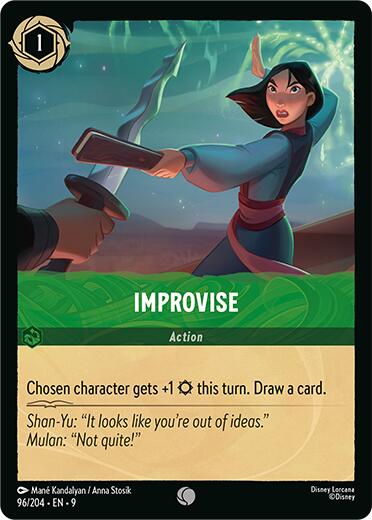 Improvise (96/204) [Fabled] - Disney - Card Brawlers | Quebec | Canada |