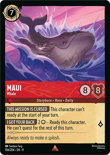 Maui - Whale (106/204) [Fabled] - Disney - Card Brawlers | Quebec | Canada |