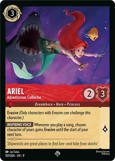Ariel - Adventurous Collector (107/204) [Fabled] - Disney - Card Brawlers | Quebec | Canada |