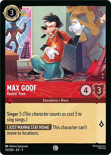 Max Goof - Rockin' Teen (112/204) [Fabled] - Disney - Card Brawlers | Quebec | Canada |
