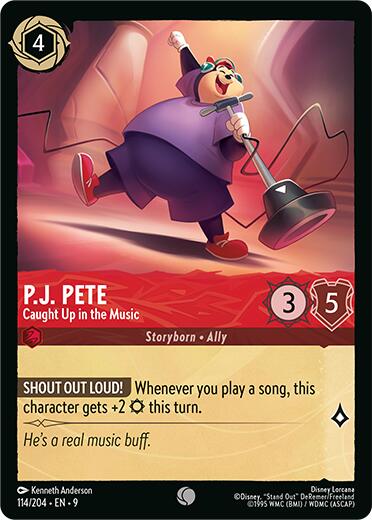 P.J. Pete - Caught Up in the Music (114/204) [Fabled] - Disney - Card Brawlers | Quebec | Canada |