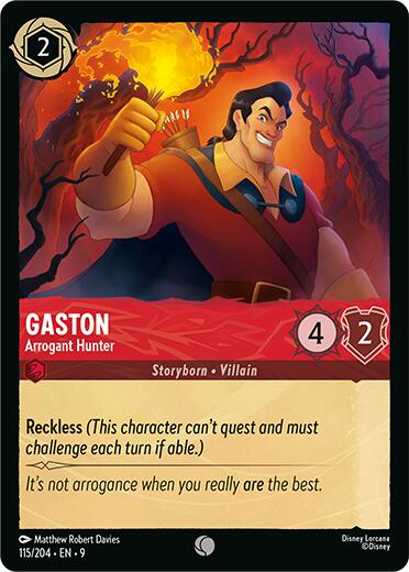 Gaston - Arrogant Hunter (115/204) [Fabled] - Disney - Card Brawlers | Quebec | Canada |