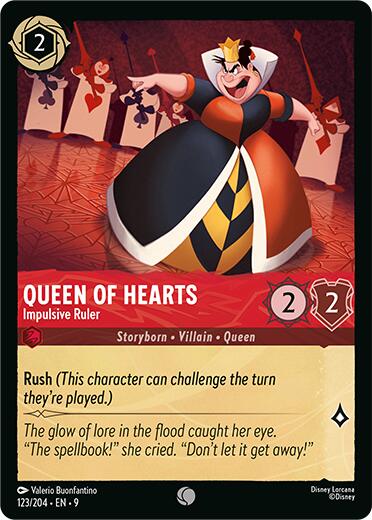 Queen of Hearts - Impulsive Ruler (123/204) [Fabled] - Disney - Card Brawlers | Quebec | Canada |