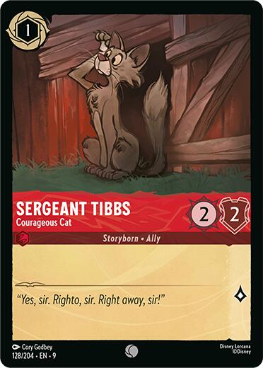 Sergeant Tibbs - Courageous Cat (128/204) [Fabled] - Disney - Card Brawlers | Quebec | Canada |