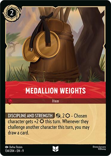 Medallion Weights (134/204) [Fabled] - Disney - Card Brawlers | Quebec | Canada |