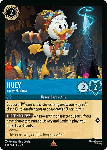 Huey - Savvy Nephew (138/204) [Fabled] - Disney - Card Brawlers | Quebec | Canada |