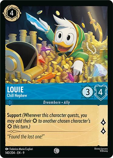 Louie - Chill Nephew (140/204) [Fabled] - Disney - Card Brawlers | Quebec | Canada |