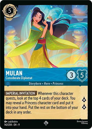 Mulan - Considerate Diplomat (142/204) [Fabled] - Disney - Card Brawlers | Quebec | Canada |