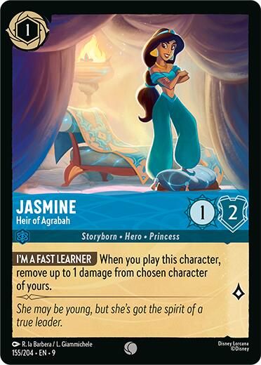 Jasmine - Heir of Agrabah (155/204) [Fabled] - Disney - Card Brawlers | Quebec | Canada |