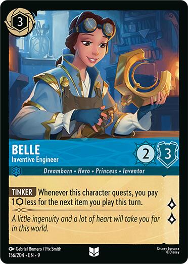 Belle - Inventive Engineer (156/204) [Fabled] - Disney - Card Brawlers | Quebec | Canada |