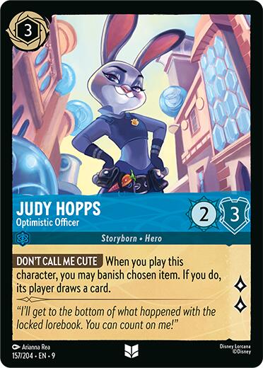 Judy Hopps - Optimistic Officer (157/204) [Fabled] - Disney - Card Brawlers | Quebec | Canada |