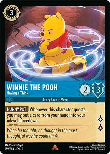 Winnie the Pooh - Having a Think (159/204) [Fabled] - Disney - Card Brawlers | Quebec | Canada |