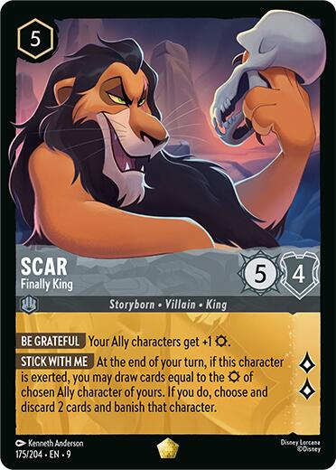 Scar - Finally King (175/204) [Fabled] - Disney - Card Brawlers | Quebec | Canada |