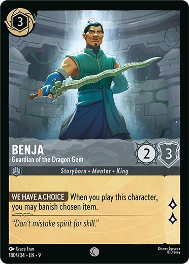 Benja - Guardian of the Dragon Gem (180/204) [Fabled] - Disney - Card Brawlers | Quebec | Canada |