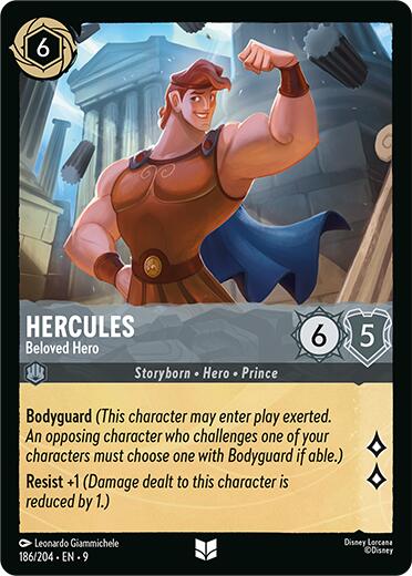 Hercules - Beloved Hero (186/204) [Fabled] - Disney - Card Brawlers | Quebec | Canada |