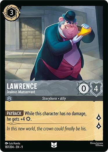 Lawrence - Jealous Manservant (187/204) [Fabled] - Disney - Card Brawlers | Quebec | Canada |