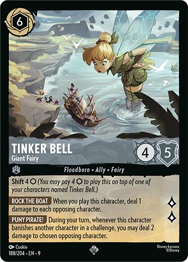 Tinker Bell - Giant Fairy (188/204) [Fabled] - Disney - Card Brawlers | Quebec | Canada |