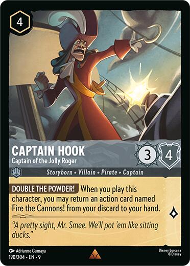 Captain Hook - Captain of the Jolly Roger (190/204) [Fabled] - Disney - Card Brawlers | Quebec | Canada |
