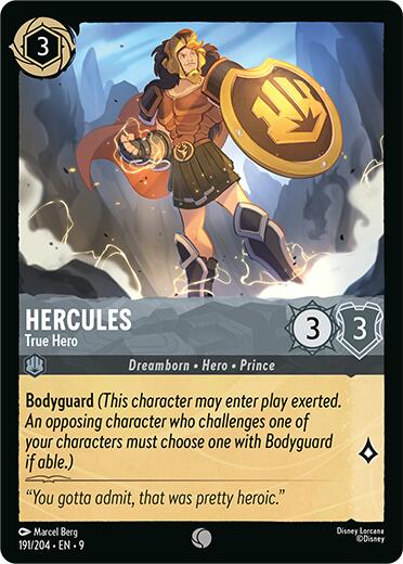 Hercules - True Hero (191/204) [Fabled] - Disney - Card Brawlers | Quebec | Canada |