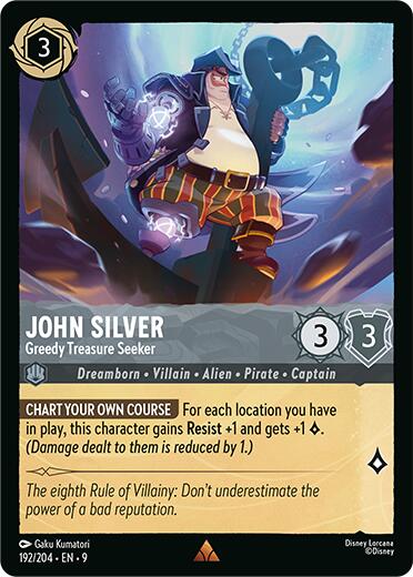 John Silver - Greedy Treasure Seeker (192/204) [Fabled] - Disney - Card Brawlers | Quebec | Canada |