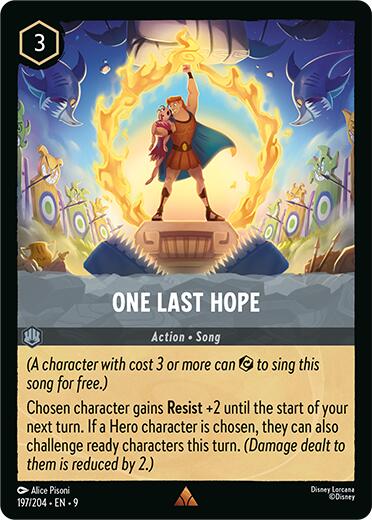 One Last Hope (197/204) [Fabled] - Disney - Card Brawlers | Quebec | Canada |