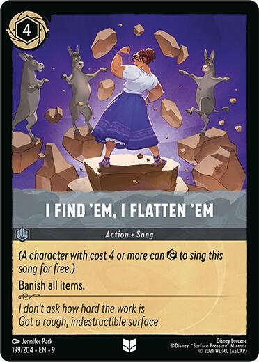 I Find 'Em, I Flatten 'Em (199/204) [Fabled] - Disney - Card Brawlers | Quebec | Canada |