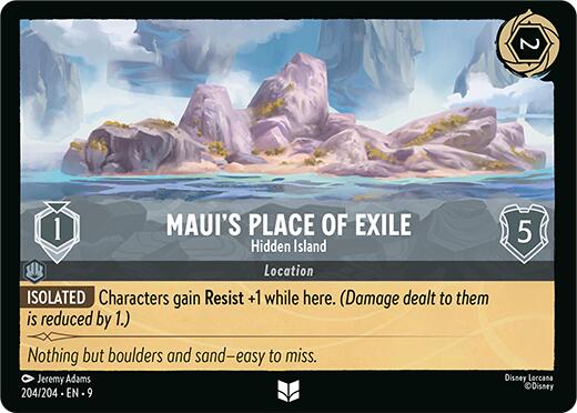 Maui's Place of Exile - Hidden Island (204/204) [Fabled] - Disney - Card Brawlers | Quebec | Canada |