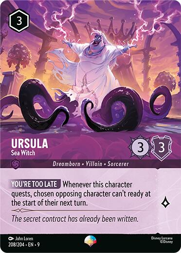 Ursula - Sea Witch (Epic) (208/204) [Fabled] - Disney - Card Brawlers | Quebec | Canada |