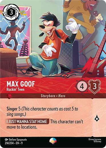 Max Goof - Rockin' Teen (Epic) (214/204) [Fabled] - Disney - Card Brawlers | Quebec | Canada |