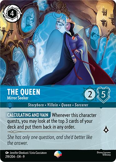 The Queen - Mirror Seeker (Epic) (219/204) [Fabled] - Disney - Card Brawlers | Quebec | Canada |