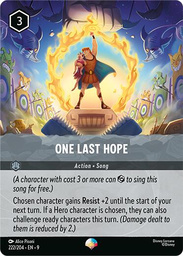 One Last Hope (Epic) (222) [Fabled] - Disney - Card Brawlers | Quebec | Canada |
