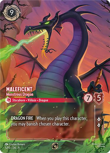 Maleficent - Monstrous Dragon (Store Championship) (5/P3) [Promo Cards] - Disney - Card Brawlers | Quebec | Canada |