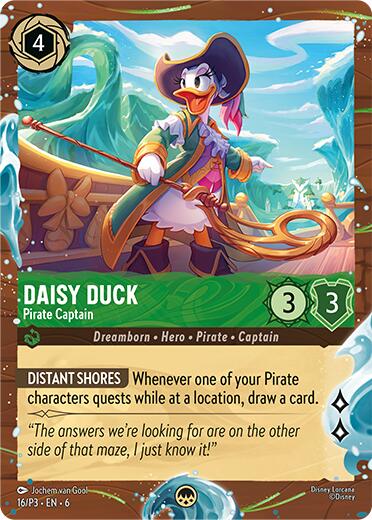 Daisy Duck - Pirate Captain (Disney Cruise Promo) (16/P3) [Promo Cards] - Disney - Card Brawlers | Quebec | Canada |