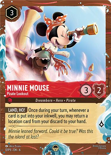 Minnie Mouse - Pirate Lookout (Disney Cruise Promo) (17/P3) [Promo Cards] - Disney - Card Brawlers | Quebec | Canada |