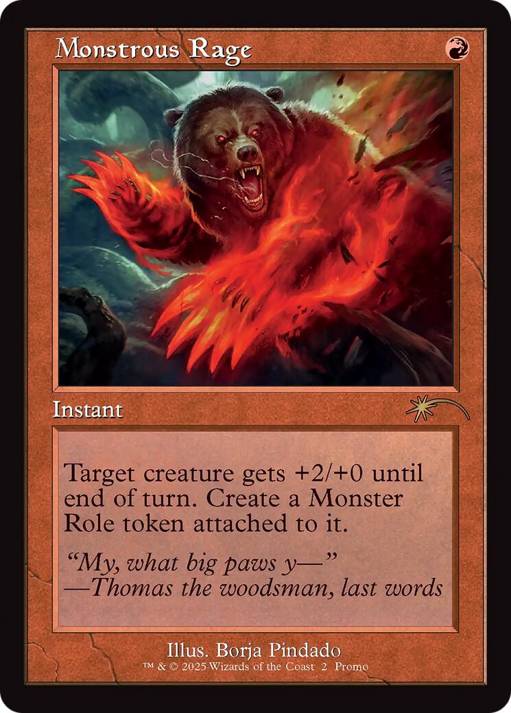 Monstrous Rage (Retro Frame) [Standard Showdown Promos] - Magic: The Gathering - Card Brawlers | Quebec | Canada |