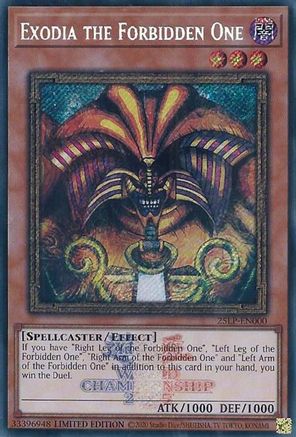 Exodia the Forbidden One (Secret Rare) [25LP-EN000] Secret Rare - Yu-Gi-Oh! - Card Brawlers | Quebec | Canada |