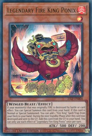Legendary Fire King Ponix [25LP-EN004] Ultra Rare - Yu-Gi-Oh! - Card Brawlers | Quebec | Canada |