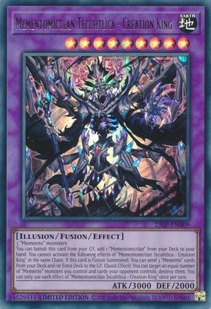 Mementomictlan Tecuhtlica - Creation King [25LP-EN009] Ultra Rare - Yu-Gi-Oh! - Card Brawlers | Quebec | Canada |