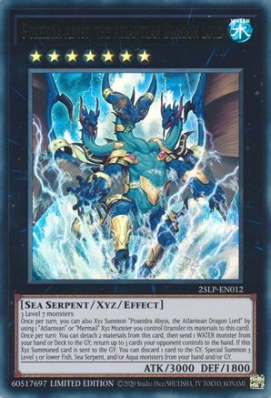 Poseidra Abyss, the Atlantean Dragon Lord [25LP-EN012] Ultra Rare - Yu-Gi-Oh! - Card Brawlers | Quebec | Canada |