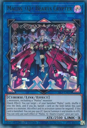 Maliss Q Hearts Crypter [25LP-EN016] Ultra Rare - Yu-Gi-Oh! - Card Brawlers | Quebec | Canada |