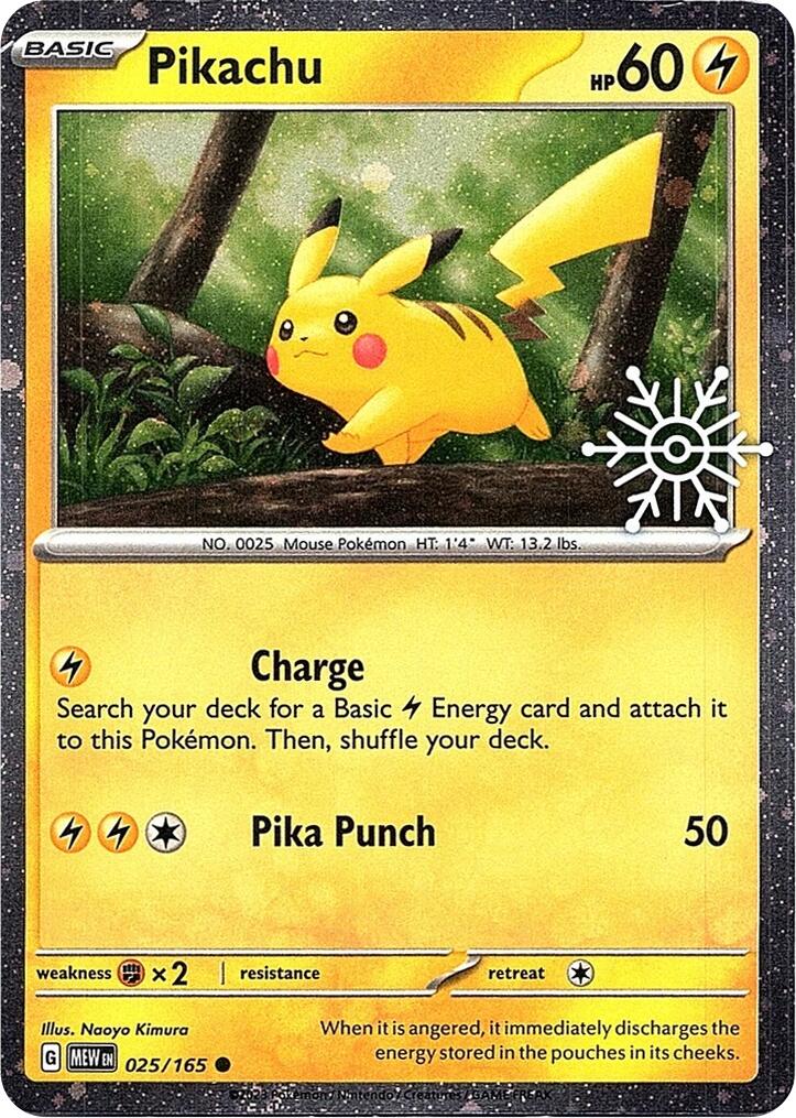 Pikachu (025/165) (Holoiday Calendar) [Miscellaneous Cards] - Pokémon - Card Brawlers | Quebec | Canada |