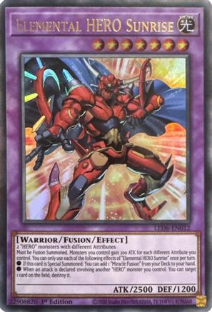 Elemental HERO Sunrise (2020 Date Reprint) [LED6-EN012] Ultra Rare - Yu-Gi-Oh! - Card Brawlers | Quebec | Canada |
