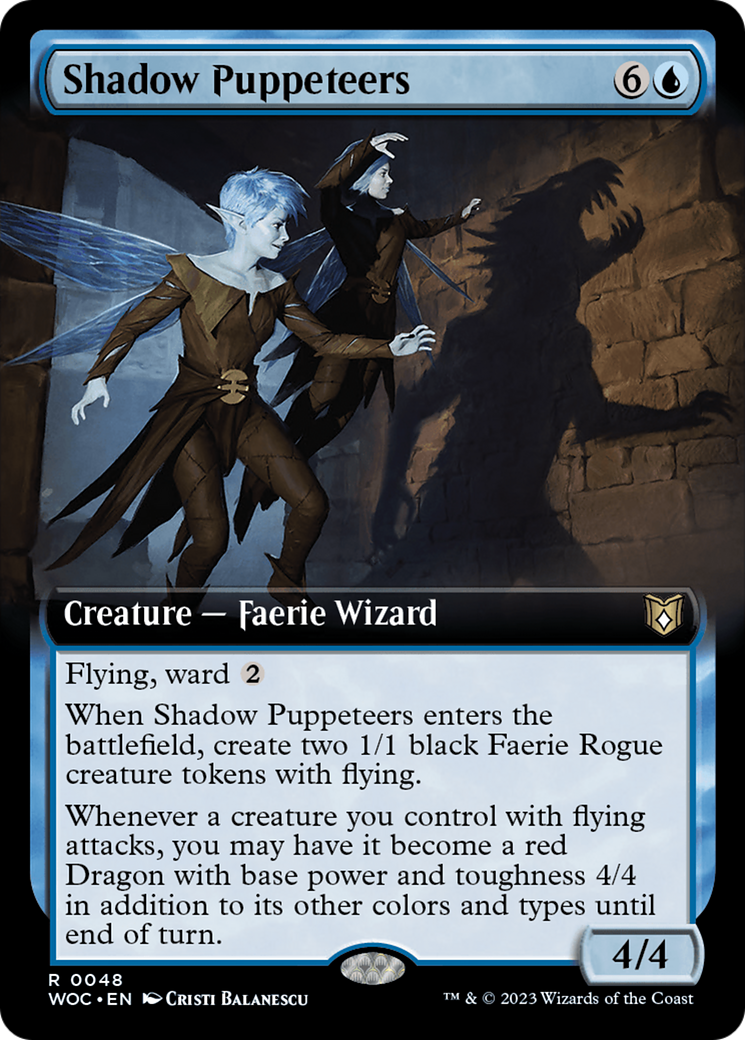 Shadow Puppeteers (Extended Art) [Wilds of Eldraine Commander] - Magic: The Gathering - Card Brawlers | Quebec | Canada |
